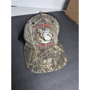 Gaffin Industrial Serv Strap Back Cap Hat Mossy Oak Logo Camo Hunt Outdoors Mens